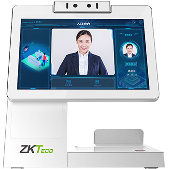 ZKTecopg娱乐电子游戏网站ID860-D-V01多功能桌面式访客终端